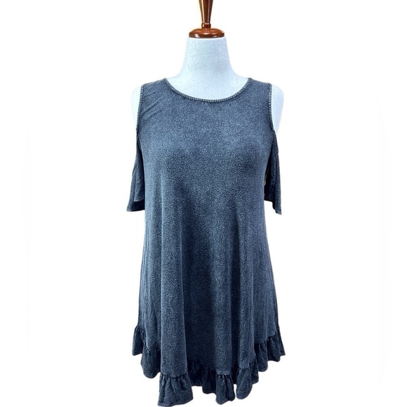 Jodifl Women’s Dress Anthropologie Cold Shoulder Black Size-S NWT - Picture 1 of 10